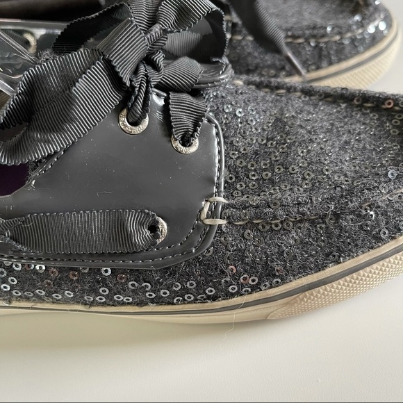 Sperry gray wool with sequins size 8 1/2 ribbon - Picture 11 of 16